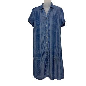 J. Jill Light Blue Denim Dress